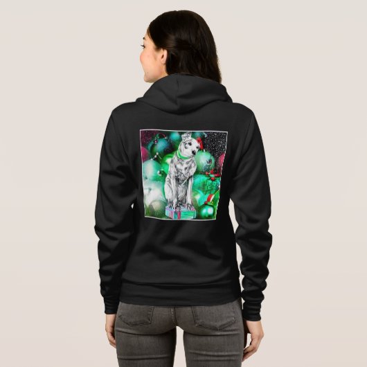 Nipper, The RCA Dog Christmas Hoodie (Schwarz voll)