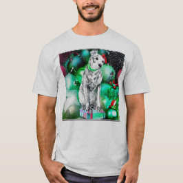 Nipper, The RCA Dog Christmas T-Shirt