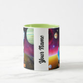 Nipper, The RCA Dog Outter Space & Galaxy Tasse (Zentrum)