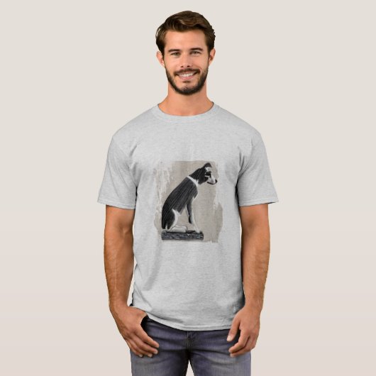 Nipper, The RCA Dog Sketch Art T-Shirt (Vorne ganz)