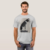 Nipper, The RCA Dog Sketch Art T-Shirt (Vorne ganz)