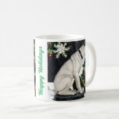 Nipper, The RCA Hund Weihnachten Tasse (VorderseiteRechts)