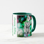 Nipper, The RCA Hund Weihnachten Tasse (VorderseiteRechts)