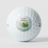 Nippes Golfball | Gras Hüpfer Spaß Golf Geschenk (Vorderseite)