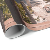 Nipphütte unter Kokospalmen Geschenkpapier (Rolleneckpunkt)