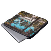 Nipphütte unter Kokospalmen Laptopschutzhülle (Vorne Knopf)