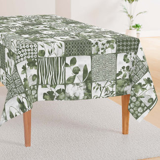 Nippon Cheater Quilt Oliv Olivgrün Weiß Tischdecke