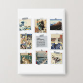 NIPPON Japanese Ukiyo-e Button (Vorderseite)