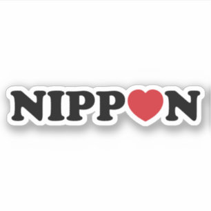 Nippon Liebe Heart Aufkleber