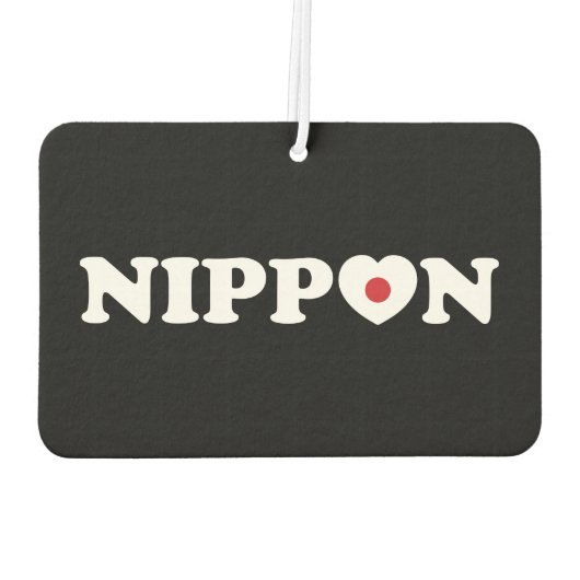 Nippon Liebe Heart Flag Air Freshener Autolufterfrischer (Rückseite)
