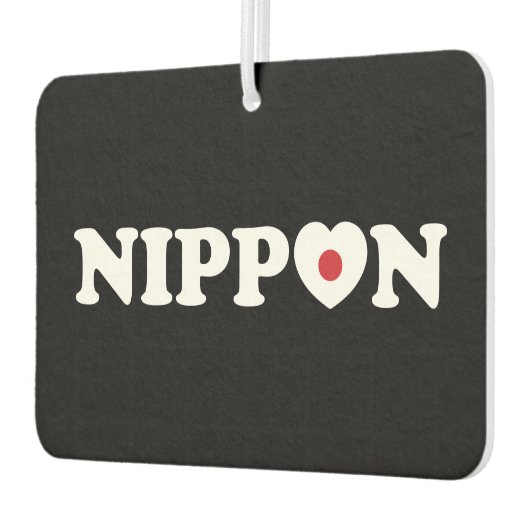 Nippon Liebe Heart Flag Air Freshener Autolufterfrischer (Links)