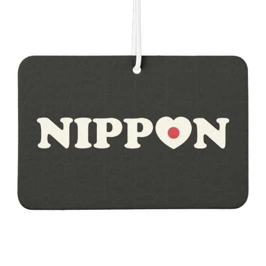 Nippon Liebe Heart Flag Air Freshener Autolufterfrischer (Vorderseite)