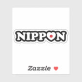 Nippon Liebe Heart Flag Sticker (Blatt)