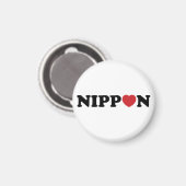 Nippon Liebe Heart Magnet (Vorderseite/Rückseite)