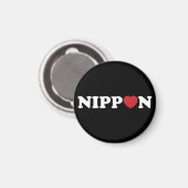 Nippon Liebe Heart Magnet (Vorderseite/Rückseite)