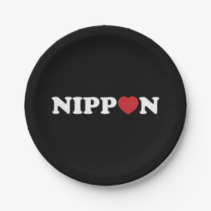 Nippon Liebe Heart Pappteller