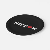 Nippon Liebe Heart Pappteller (Schrägansicht)