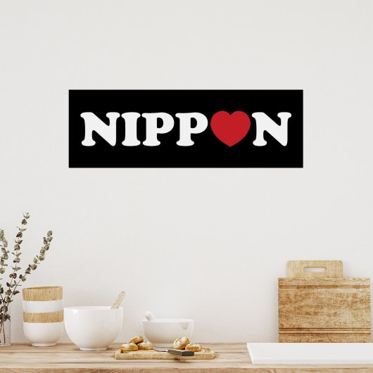 Nippon Liebe Heart Poster (Küche)