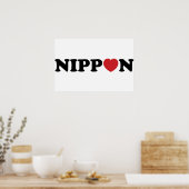 Nippon Liebe Heart Poster (Küche)