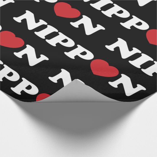 Nippon Liebe Heart Wrapping Paper Geschenkpapier (Ecke)