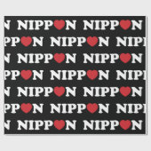 Nippon Liebe Heart Wrapping Paper Geschenkpapier (Flach)