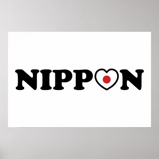Nippon Liebe Heftflag Poster (Vorne)