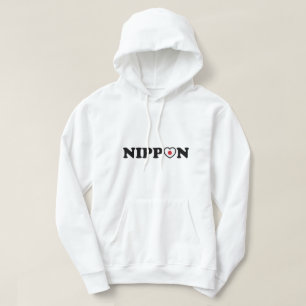 Nippon Liebe Herzenflagge Hoodie