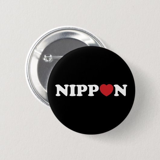 Nippon Liebe Herzschaltfläche Button (Vorne & Hinten)