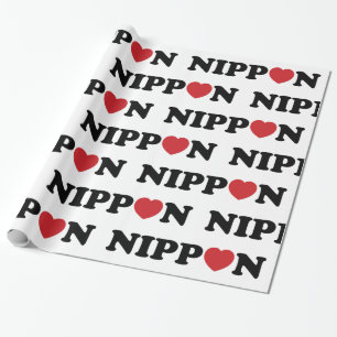 Nippon Liebesherz Geschenkpapier