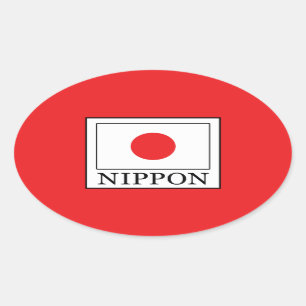Nippon Ovaler Aufkleber