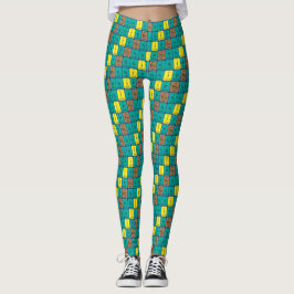 Nippon Periodensystem patriotische Leggings 5