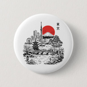 Nippon Sakura Tokio Sakura Button