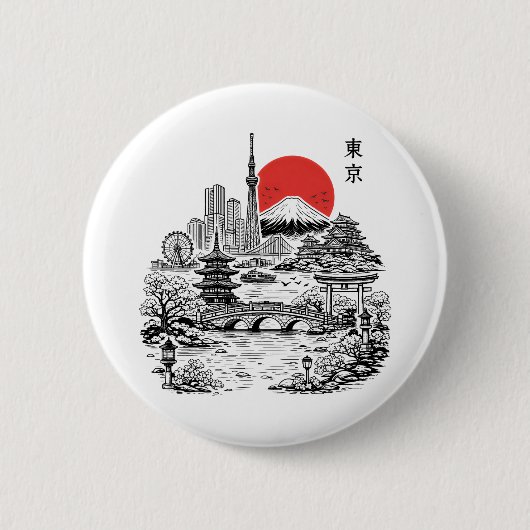 Nippon Sakura Tokio Sakura Button (Vorderseite)