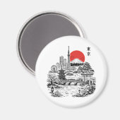 Nippon Sakura Tokio Sakura Magnet (Vorderseite/Rückseite)