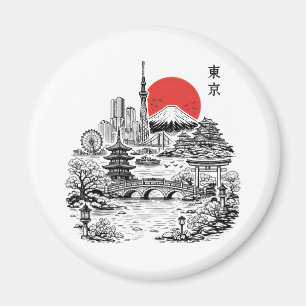Nippon Sakura Tokio Sakura Magnet