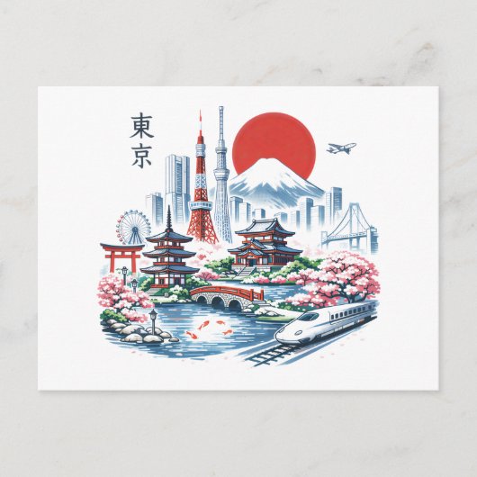 Nippon Sakura Tokyo Sakura Postkarte (Vorderseite)