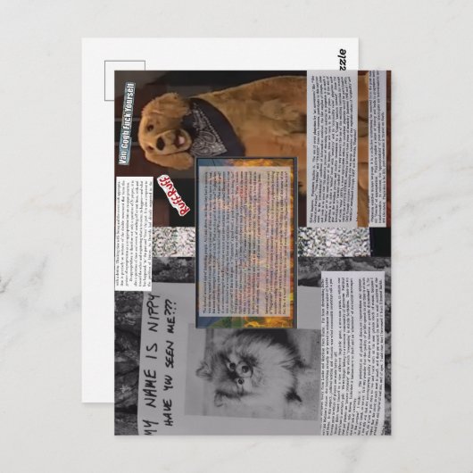 Nippy & Rusty Postcard: "Art Strike!"; Boludez Postkarte (Vorne/Hinten)