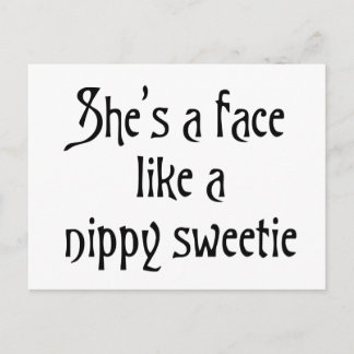Nippy Sweetie Glasgow Spaß Banter Slang Postkarte