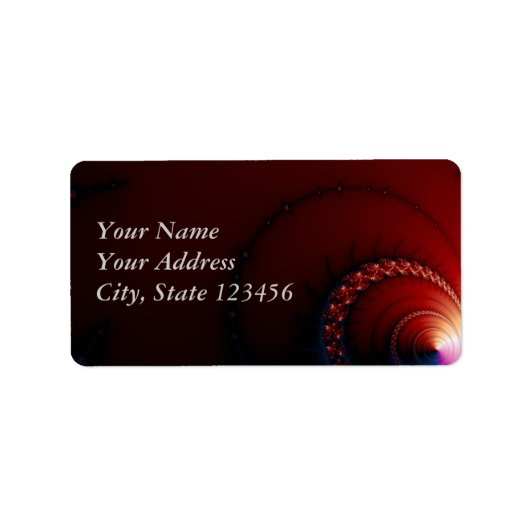 Nips - Fraktal Art Adressaufkleber (Vorne)