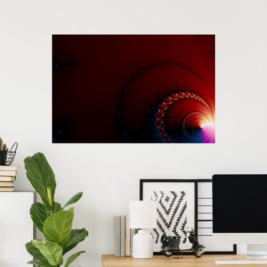 Nips - Fraktal Art Poster (Heimbüro)