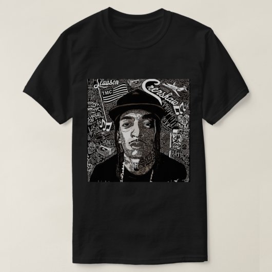 Nipsey Hussle Rapper T-Shirt (Design vorne)