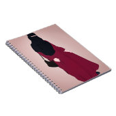 Niqab - Muslimah - Hijab Hand gezeichnet - Hijab G Notizblock (Rechte Seite)