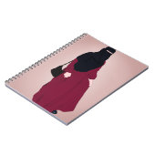 Niqab - Muslimah - Hijab Hand gezeichnet - Hijab G Notizblock (Linke Seite)