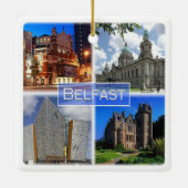 NIR003 BELFAST, Nordirland, Keramikornament (Rückseite)