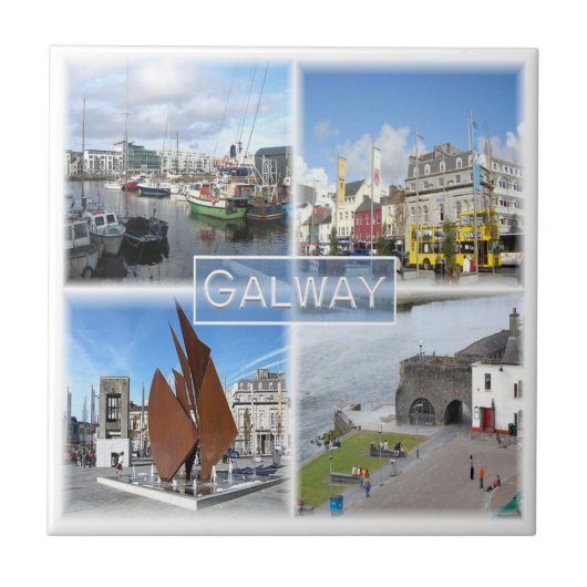 NIR004 GALWAY, Irland, Fliese (Vorderseite)