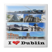 NIR011 DUBLIN "I LIEBE", Nordirland, Fliese (Vorderseite)