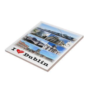NIR011 DUBLIN "I LIEBE", Nordirland, Fliese