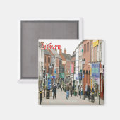 NIR014 LISBURN, Nordirland, Kühlschrank Magnet (Vorderseite/Rückseite)