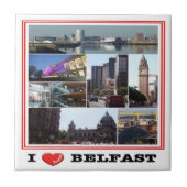 NIR016 BELFAST "I LIEBE", Nordirland, Fliese (Vorderseite)