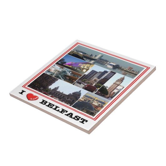 NIR016 BELFAST "I LIEBE", Nordirland, Fliese (Seite)